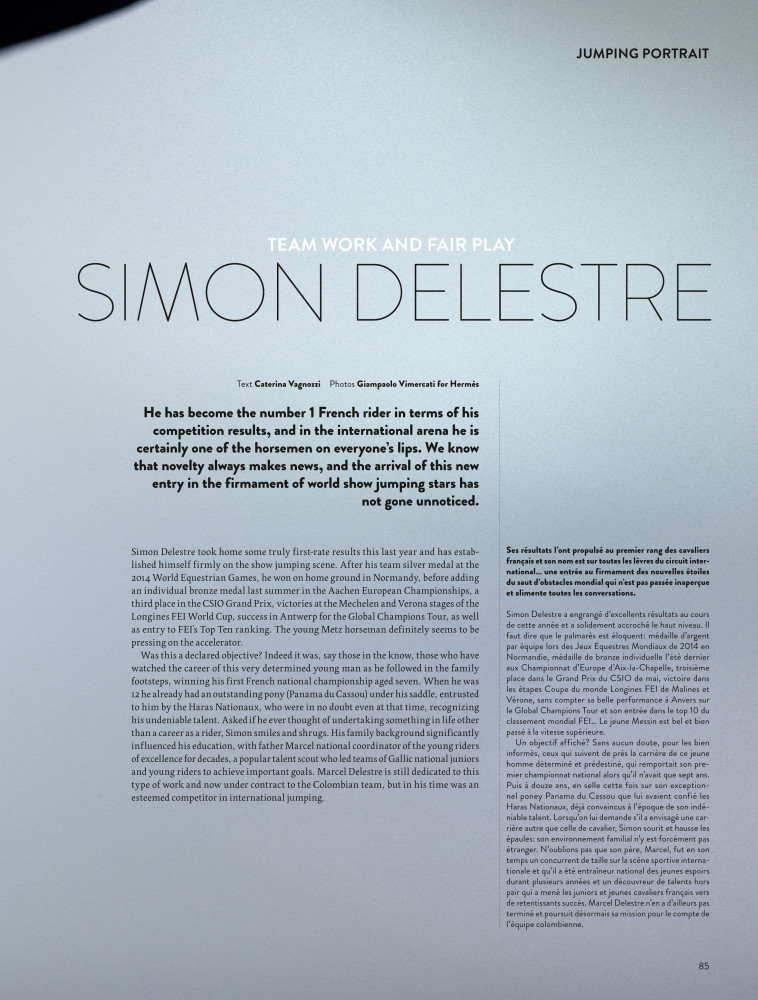TEAM WORK AND FAIR PLAY: SIMON DELESTRE